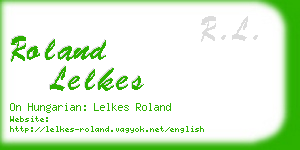 roland lelkes business card